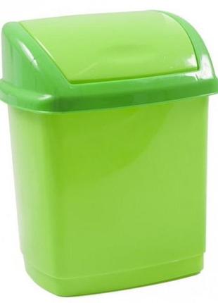 Відро для сміття "домік" 27 л. (салатовий-зелений)