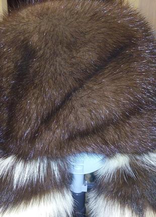 115 см длинная норковая шуба + шапка в подарок. качество lux!6 фото