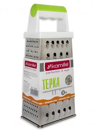 Тертка kamille 4-х гранна h-22 см., пластикова ручка