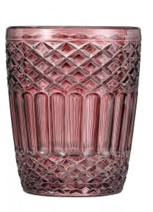 Склянка versailles топаз рожевий 300 мл, 1 шт1 фото