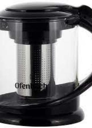 Заварник скляний ofenbach 1500 мл зі знімним ситечком