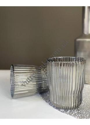 Набір склянок низьких ardesto graphite 300 мл, 2 шт., скло2 фото