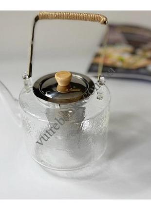 Чайник скляний olens барон, 1200 мл,2 фото