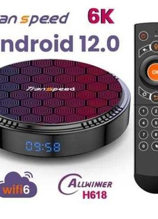 Смарт тв приставка 6k андроид 12, 4g/32g 2g/16g iptv x96 tv h96