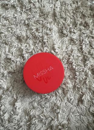 Missha velvet finish cushion spf50+/pa+++ тональний крем-кушон1 фото