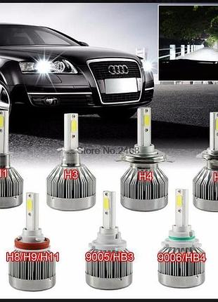 Led-лампа h11 hb4 h9 h7 h4 h1 противотуманки ближнє світло...
