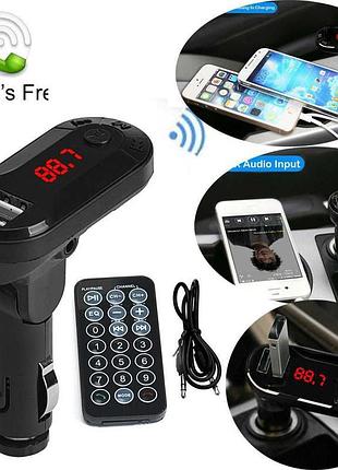 Зарядка usb 7в1 радіо fm-модулятор трансмітер mp3 плеєр aux б...