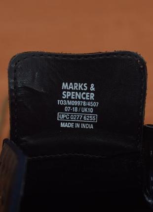 Кожаные коричневые туфли marks & spencer, 44.5 размер. оригинал5 фото