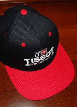 Ккепка бейсболка швейцарской часовой фирмы tissot, до 61 см.