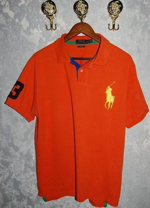 Стильне custom fit поло футболка сорочка polo ralph lauren, xl