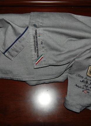 Рубашка сорочка тенниска х/б aeronautica militare, оригинал, l8 фото