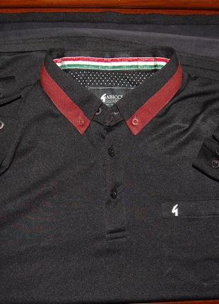 Стильная офисная итальянская рубашка поло gabicci, оригинал, m6 фото