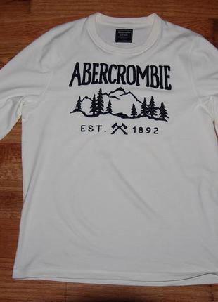 Х/б футболка с длинными рукавами, свитшот abercrombie & fitch, l5 фото