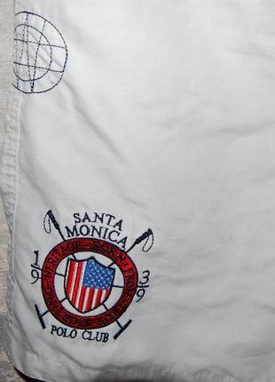Крутые фирменные летние шорты трусы santa monica polo club, l11 фото