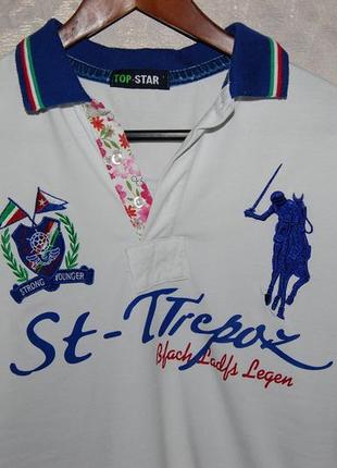 Футболка сорочка поло top star polo st.tropez на 48-50 р-н.4 фото