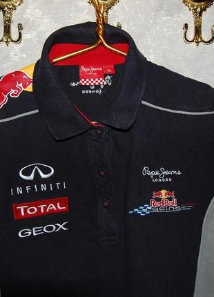 Футболка рубашка поло от pepe jeans infinity red bull racing ориг5 фото