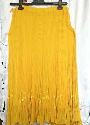 Красивая юбка, ярковатого цвета на 50-52-54 размера.1 фото