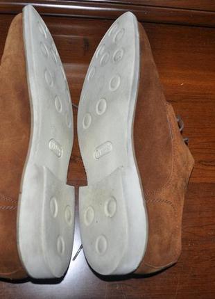 Легкие замшевые мужские туфли ручной работы фирмы aronay, 44 р.5 фото