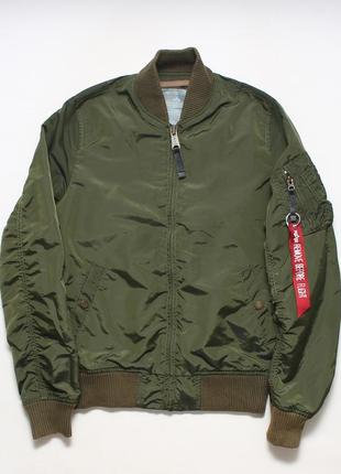 Бомбер alpha industries легкая куртка нейлон1 фото