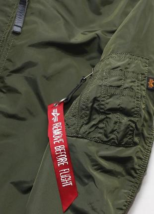 Бомбер alpha industries легкая куртка нейлон2 фото