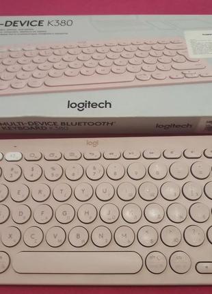 Клавиатура logitech k380s multi-device bluetooth ua rose3 фото