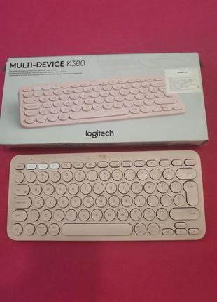 Клавиатура logitech k380s multi-device bluetooth ua rose5 фото