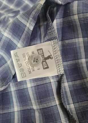 Мужская рубашка клетка с карманами, тонкая рубашка хлопок, рубашка с карманами на груди, хлопковая рубашка в клетку, рубашки , мужская рубашка6 фото
