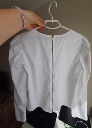 Блуза-рубашка стильная белоснежная фирма house2 фото