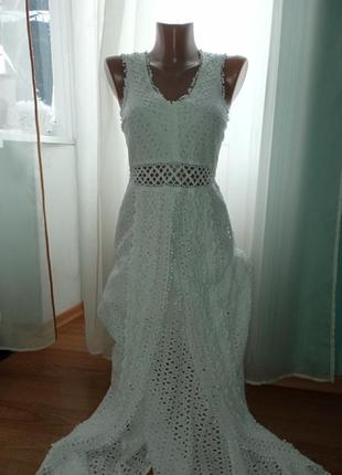 Платье из прошви. неймовірна італійська мереживна сукня ручної роботи