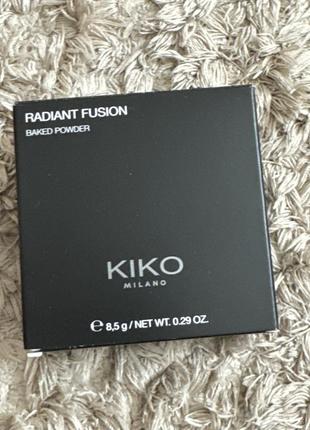 Kiko milano radiant fusion baked powder мінеральна запечена пудра з ефектом сяйва1 фото