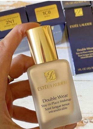 Тональний крем для обличчя Estee lauder double wear 1w0 stay-in-place makeup spf 10 - відтінок 1с0 shell
