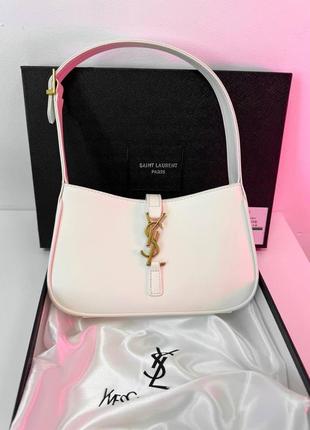 Сумка клатч ysl white premium