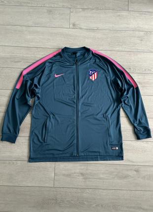 Футбольна кофта nike atletico madrid 2xl олимпийка мастерка оригинал