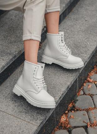 Ботинки dr. martens 1460 white черевики