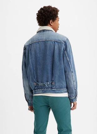 Чоловіча джинсова куртка levi's2 фото