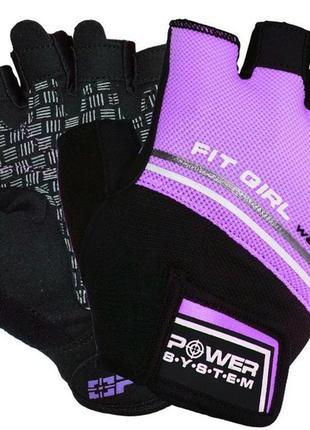 Перчатки для фитнеса спортивные тренировочные для тренажерного зала power system ps-2920 purple s dm-11