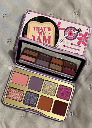 Палетка тіней too faced that’s my jam