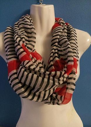 Шарф снуд сша в полоску
