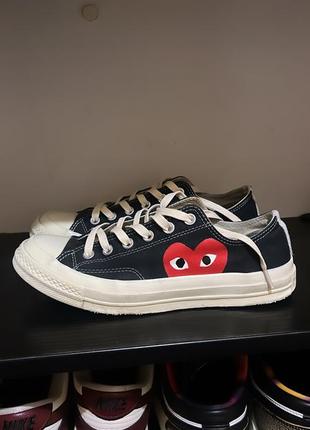 Конверсы cdg comme dès garçons converse в стиле nike adidas1 фото