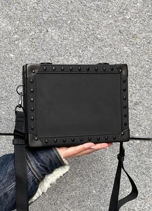 Сумка прямоугольная 1020 кросс-боди тренд через плечо черная