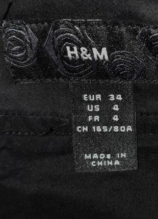 🌿1+1=3 фирменное строгое приталенное черное платье миди h&amp;m, размер 42 - 446 фото