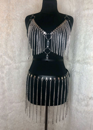 Набір (портупея ліф +спідниця/пояс)