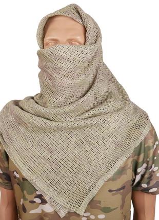 Маскувальний шарф-сітка мультикам 1,10 х 1м
