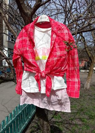 Рубашка с завязками