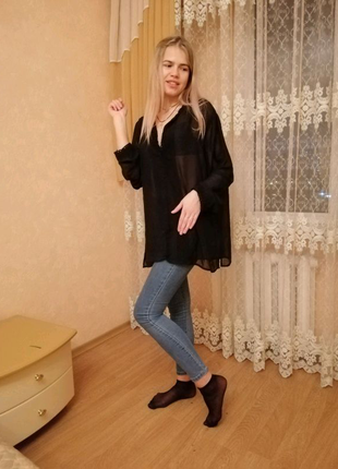 Блуза напівпрозора3 фото
