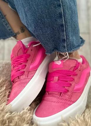 Vans knu school pink3 фото