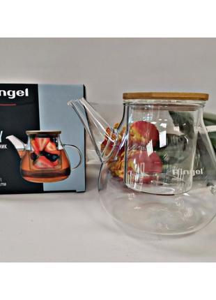 Новий скляний заварник ringel joy, 750мл2 фото