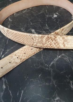 Кожаный ремень, кожа питона, made in italy