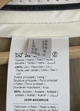 Дизайнерские шорты из льна alberta ferretti 38 m6 фото