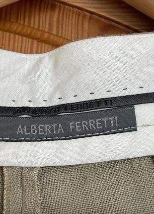 Дизайнерские шорты из льна alberta ferretti 38 m5 фото